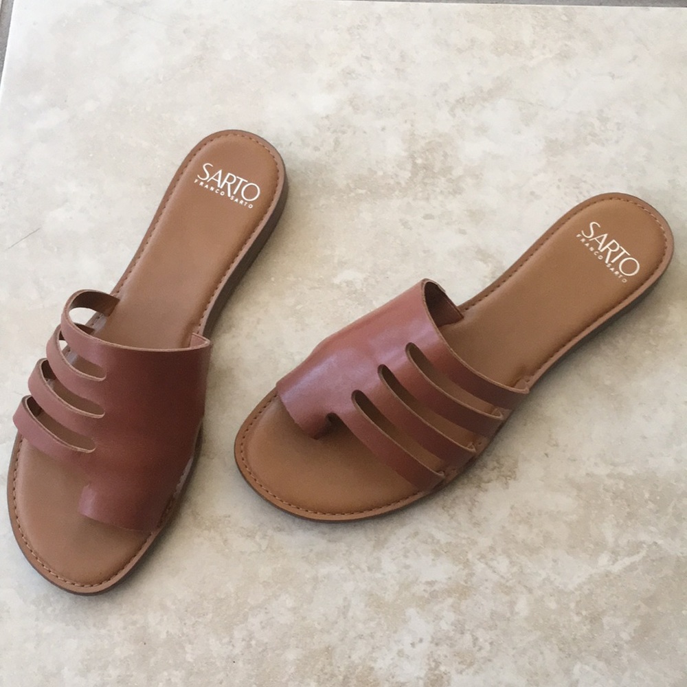 Franco Sarto Leather Sandals